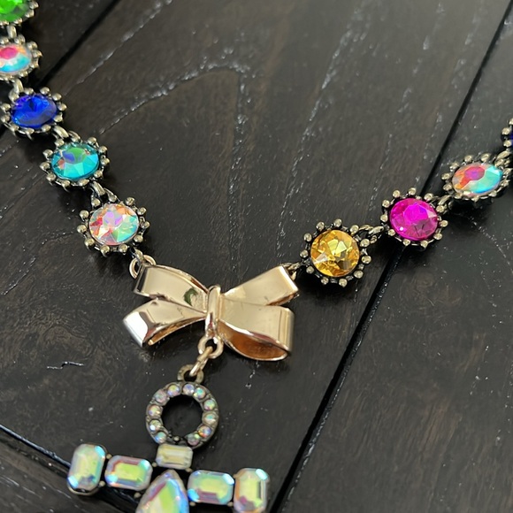 Betsey Johnson Multicolor Anchor Necklace with Bow - Picture 6 of 9